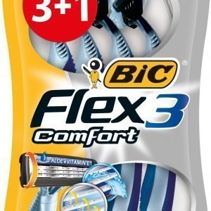 Bic Flex 3 Comfort Varsiterä 3+1 Kpl