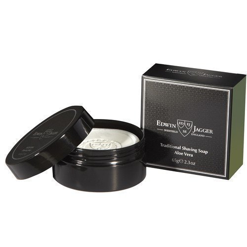 Edwin Jagger Natural Traditional Shaving Soap In Travel Container Aloe Vera