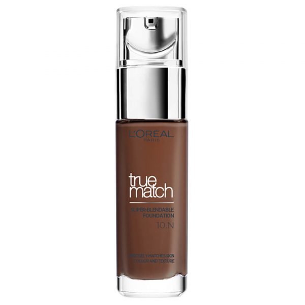 L'oréal Paris True Match Foundation 30 Ml Various Shades 10n Cocoa