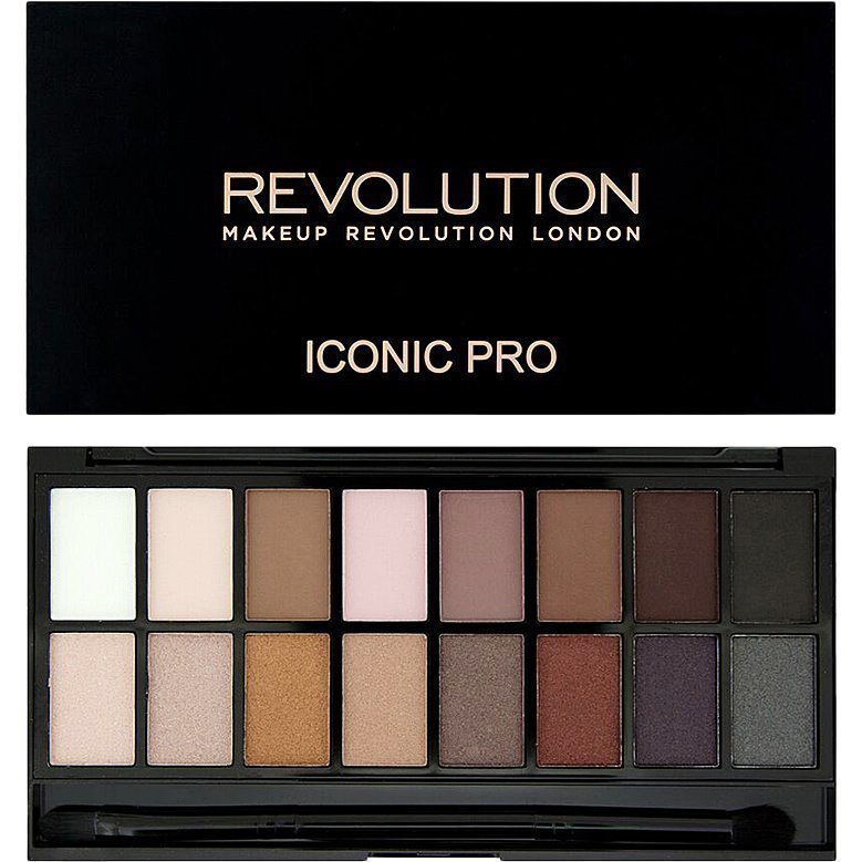 Makeup Revolution Iconic Pro 1 Palette 16 Eyeshadows Eyeshadow Brush
