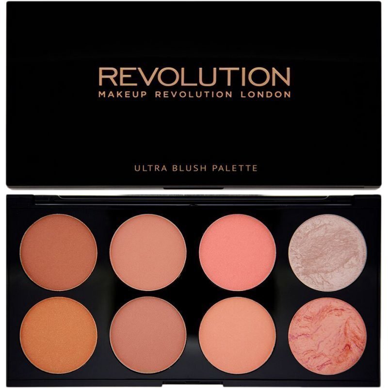 Makeup Revolution Ultra Blush And Contour Palette Hot Spice 8 Shades