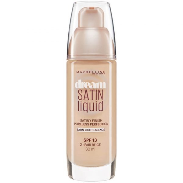 Maybelline Dream Satin Liquid Foundation 30 Ml Various Shades 02 Fair Beige