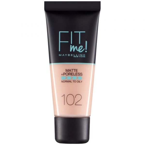 Maybelline Fit Me! Matte And Poreless Foundation 30 Ml Various Shades 102 Fair Ivory