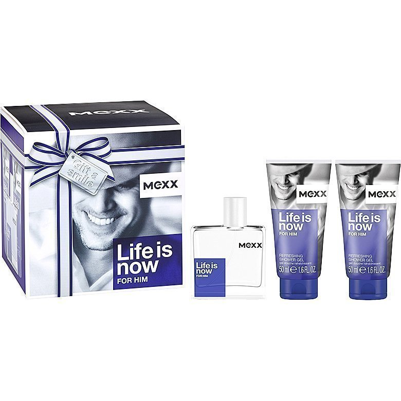 Mexx Life is Now For Him EdT 50ml 2 x Shower Gel 50ml
